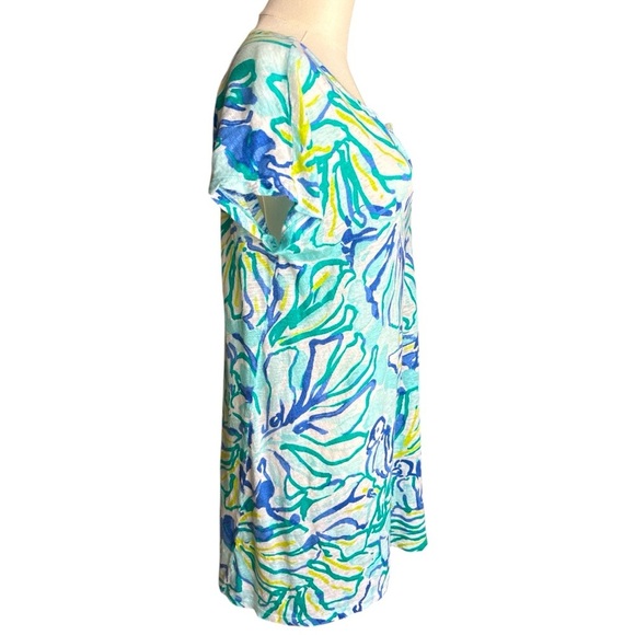Lilly Pulitzer Duval Pool Blue Stay Cool Linen - Picture 4 of 8